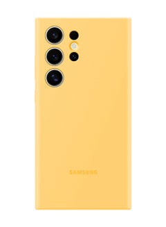 Buy Galaxy S24 Ultra Silicone Case Yellow in UAE