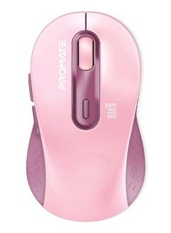 اشتري Wireless Mouse, Ergonomic Ambidextrous Wireless Mice With Dual Mode Connectivity, Bluetooth v5.3, 2.4Ghz Transmission, Adjustable 1600DPI, 150H Working Time For MacBook Air, Dell XPS 13, Asus, Ken Pink في الامارات
