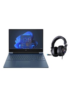 Buy Victus 15 Gaming Laptop With 15.6-Inch Display, Core i5-13420H Processor/32GB RAM/2TB SSD/6GB NVIDIA GeForce RTX 3050 Graphics Card/Windows 11 With FREE Headset English Blue in UAE