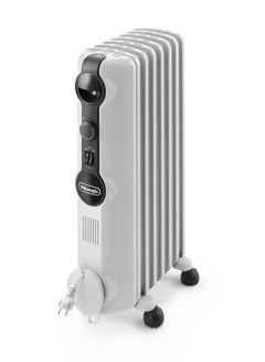 Buy Radia S Full Room Mechanical Radiator Heater 7 Fin 3 Speeds Cover 45 m Room 1500 W TRRS0715 White in Egypt