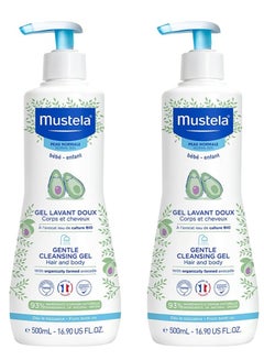 اشتري Pack Of 2 Gentle Baby Cleansing Gel, 500ml في الامارات