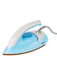 Buy Automatic Dry Iron With 60 Microns Golden Teflon Coating, 1200 Watt Power, Automatic Cut-Off, Thermostatic Pilot Lamp Indicator, Temperature Setting Dial, Overheat Protection 1200 W GDI23017 Blue in UAE