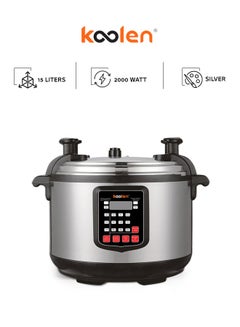 Buy Electric Pressure Cooker 15 L 2000 W 816106006 Black/Silver in Saudi Arabia