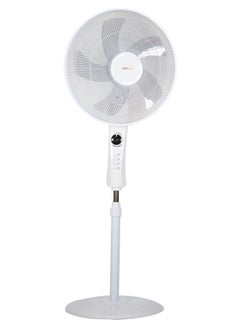 Buy Stand Fan 16 Inch With Remote Control 60 W 807100014 White in Saudi Arabia