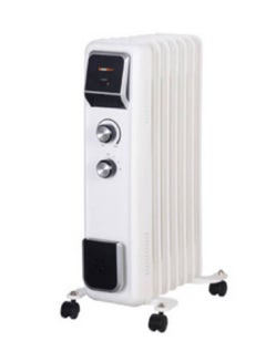 Buy Electric Heater 7 Fins 1500 W 807102044 White in Saudi Arabia