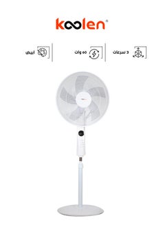 Buy Stand fan 16-Inch 60 W 807100012 White in Saudi Arabia