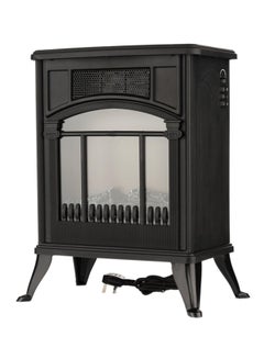 اشتري Electric Heater Flame Effect With Decoration 1900 W 807102043 Matte Black/Clear White في السعودية