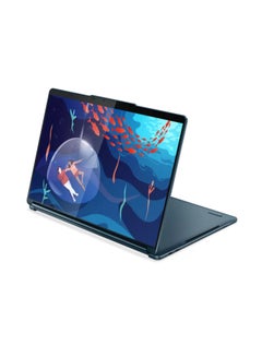 اشتري Yoga C9 Convertible Laptop With 13.3 Inch 2.8K OLED Display, Core i7-1355U Processor/16GB RAM/1TB SSD/Windows 11/Intel Iris Xe Graphics English/Arabic Tidal Teal في السعودية