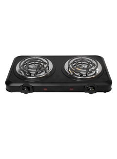 Buy Electric Spiral Hob 2 Burners 5 Heat Levels With Safety System 2000 W RE-4-059 Black in Saudi Arabia