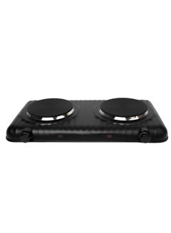 اشتري Dual Electric Stove 5 Heat Levels With Safety System 2000 W RE-4-061 Black في السعودية