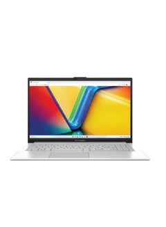 Buy E1504GA-NJ255 Laptop With 15.6-inch Full HD Display, Core i3-N305 Processor/8GB RAM/256 SSD/DOS(Without Windows)/Intel UHD Graphics/ English/Arabic Cool Silver in Saudi Arabia