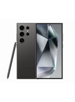 Buy Galaxy S24 Ultra Dual SIM Titanium Black 12GB RAM 256GB 5G - International Version in Saudi Arabia