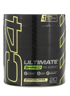 Buy C4 Ultimate Shred Pre Workout Powder Lemon Italian Ice 20 Servings 316 Grams in UAE