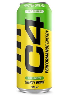 اشتري C4 Performance zero sugar Energy drink - Twisted Limeade 500 ml في الامارات