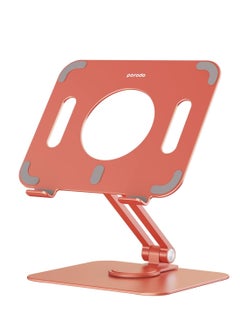 Buy Aluminum Alloy Holder Angle Adjustable And Rotatable Tablet Stand Orange in UAE