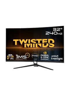 اشتري 31.5-Inch Gaming Monitor, FHD, 1920 x 1080, 1ms Response Time, 240Hz Refresh Rate, FreeSync & GSync Supported, Flicker-Free, VESA, Low Blue Light Mode - Black Black في الامارات