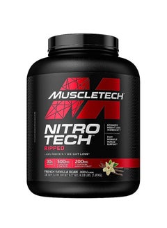 Buy NitroTech Ripped Lean Protein, French Vanilla Bean Flavor, 4 Lbs., 1.81 Kg in UAE