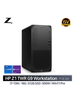 Buy Z1 TWR G9 Tower PC, Core i7-13700 Processor/8GB RAM/1TB SSD/Integrated Graphics/DOS Black in UAE