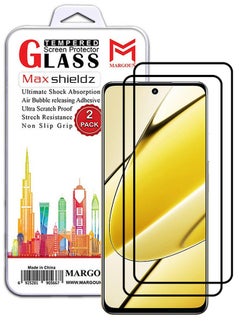 اشتري 2 Pack For Realme 11 5G Screen Protector 9H Hardness Scratch Resistance Screen Protector Touch Sensitive Case Friendly Tempered Glass Film Clear في الامارات