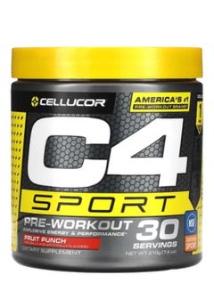 اشتري C4 Sport Pre-Workout Powder 270G 30 Servings Fruit Punch في الامارات