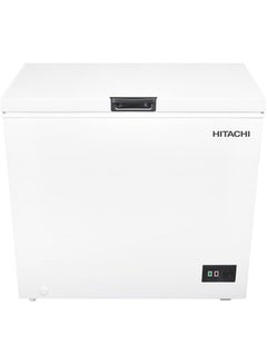 Buy Chest Freezer Single Door With Storage Basket, High Energy Efficiency Cooling System, Adjustable Temperature, Ideal For Home And Restaurants 200 L 240 W HRCS9200MNWAE White in UAE