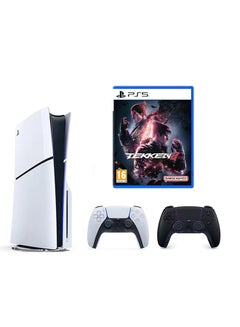 اشتري PlayStation 5 Disc Slim Console With Extra Black Controller and Tekken 8 Standard Edition في مصر