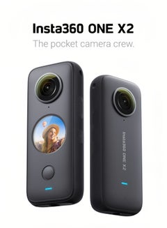 Buy Insta360 ONE X2 Standard Edition - Waterproof Action Camera, 5.7K 360, Stabilization, Touch Screen, AI Editing, Live Streaming, Webcam, Voice Control in Saudi Arabia