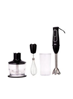 Buy Braun Hand Blender Multiquick 5-600W With 600ml BPA-Free Beaker, 500ml Chopper, Whisk, Dual Speed, SplashControl & Powerbell Technology Mq 535 Sauce Black 600 W MQ535 Black in UAE