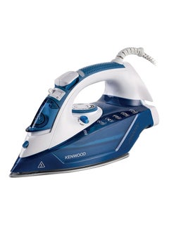 Buy Steam Iron With Ceramic Soleplate, Auto Shut-Off, Anti-Drip, Anti-Calc, Self Clean, Continuous Steam, Steam Burst, Spray Function 350 ml 2600 W OWSTP75.000WB White/Blue in Saudi Arabia