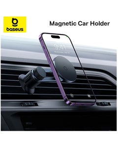 اشتري MagSafe Car Mount For Air Vent, 2024 New Magnetic Phone Car Mount With N52 Magnets iPhone Car Phone Holder Cradle Easily Install For iPhone 15 Pro Max/Plus/14/13/12 Series And Mag-Safe Case Black في الامارات