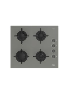 Buy Built-In Glass Gas Hob - 4 Burners - 60 cm - Cast Iron BOCD T BOCD EGE grey in Egypt