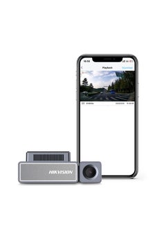 Buy Hikvision C8 Dashcam, 4K, Dual Channel, Wifi, APP, ADAS, Voice Control, Cigarette Adaptor power, loop recording, Build-in super capacitor in Saudi Arabia