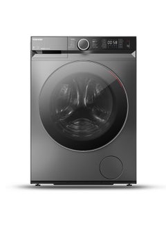 Buy 8 Kg  Front Load Washing Machine, 1400 RPM, 16 Programs,, ECO Cold Wash, Fast And Steam Wash TW-BL90A4B(SK) Silver in UAE