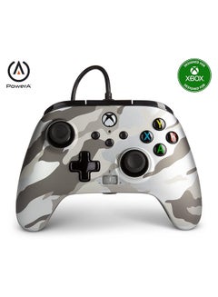 اشتري PowerA Enhanced Wired Controller for Xbox Series X|S - Metallic Arctic Camo, gamepad, wired video game controller, gaming controller, Xbox Series X|S في الامارات