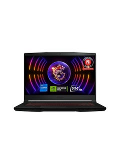 اشتري Thin GF63 15.6" 144Hz Gaming Laptop: 12th Gen Intel Core i7, NVIDIA GeForce RTX 4050, 16GB DDR4, 512GB NVMe SSD, Type-C, Cooler Boost 5, Win11 Home 12VE-066US English Black في الامارات