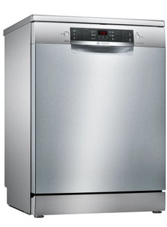 اشتري Series 4, free-standing dishwasher, 12 persons, 60 cm, inox 9.5 L SMS46JI01V Silver في مصر