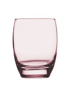 Buy Pasabahce, set of 6 pieces, Barrel model, pink color glass cup, capacity 34 cl clear 34cm in Egypt