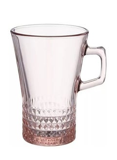 Buy Pasabahce, set of 6 pieces, cover model mug, pink color clear 250cm in Egypt