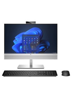 Buy EliteOne 840 G9 All-In-One (5L308ES) Desktop PC, Core-i7-12700-4.9GHz, 16GB, 512GB SSD, 23.8"FHD IPS, Camera, Windows 11 Home, Intel UHD 770 Graphics English/Arabic Silver in UAE