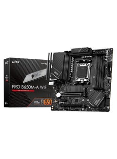 اشتري PRO B650M-A WiFi ProSeries Motherboard (AMD AM5, mATX, DDR5, PCIe 4.0, M.2, SATA 6Gb/s, USB 3.2 Gen 2, HDMI/DP, Wi-Fi 6E, AMD Ryzen 7000 Series Desktop Processors) Black في الامارات