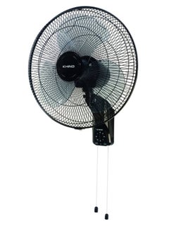 Buy 16 Inch Wall Fan, 3 Leaf AS Blade, 3 Speed Manual Control, Built-in Thermal Fuse, Double Pull Chord 50 W WF16K2 Black in UAE