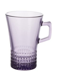 Buy Pasabahce, set of 6 pieces, cover model mug, purple color clear 250cm in Egypt