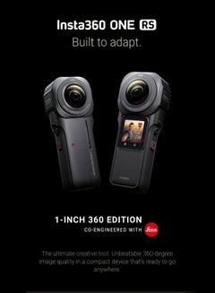 اشتري One RS 1-Inch 360 Edition - 6K 360 Camera With Dual 1-Inch Sensors, Co-Engineered With Leica, 21Mp Photo, FlowState Stabilization, Superb Low Light, Water Resistant في السعودية