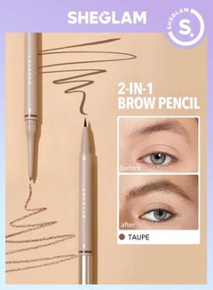 Buy SHEGLAM Brows On Demand 2-in-1 Brow Pencil - Taupe in Egypt