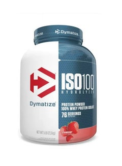 اشتري ISO100 Hydrolyzed Whey Protein Isolate - Strawberry - (5 lb) في السعودية