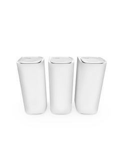 Buy Velop Pro 7 Mesh WiFi 7 System MBE7003 - Cognitive Mesh Router with Tri-Band and over 10 Gbps Speeds - Whole Home Coverage up to 825 sqm. - Connect 600 Devices - 3 Pack White in Saudi Arabia