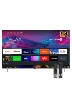 Buy 100 Inch Diamond 4K UHD VIDAA Smart TV iOS and Android Devices with VIDAA Voice & DTS TruBass™ Surround Sound Youtube Netflix Prime Video Bluetooth WiFi And Screen Sharing 2024 Model One Year Warranty UHD100VID Silver in UAE