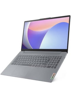 اشتري IdeaPad Slim 3 15IRU8 Laptop With 15.6-Inch Display, Core i3-1305U Procesoor/8GB RAM/512GB SSD/Intel Iris Xe Graphics/Windows 11 English Arctic Grey في الامارات
