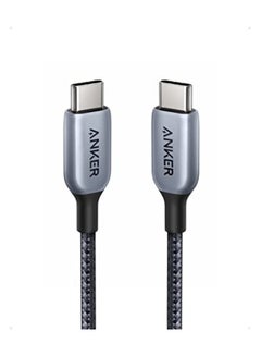Buy 765 USB-C To USB-C Cable Nylon 140W 6Ft Grey in UAE