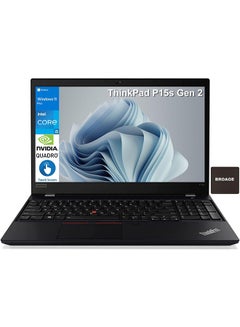 Buy ThinkPad P15s Gen 2 Mobile Workstation Business Laptop With 15.6-Inch Display, Core i5-1145G7 Processor/16GB RAM/512GB SSD/Nvidia Quadro T500 Graphics/Windows 11 Pro, BROAG English Black in UAE